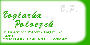 boglarka poloczek business card